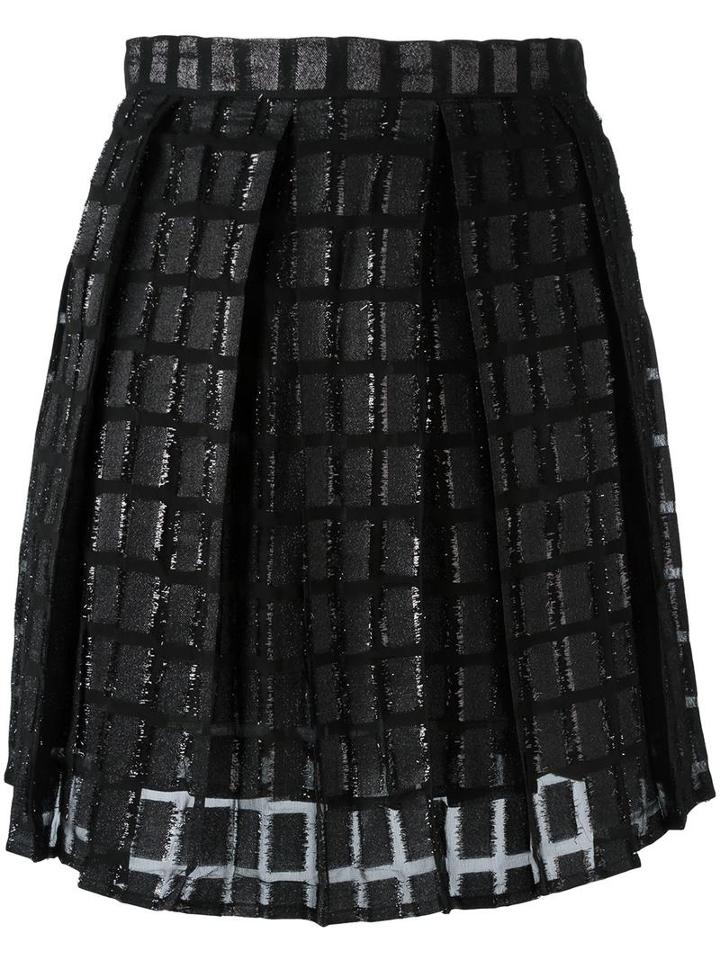 Dodo Bar Or Midi Full Skirt, Women's, Size: 44, Black, Polyester/viscose/metallic Fibre