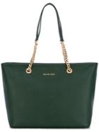 Michael Michael Kors 'jet Set' Chain Tote, Women's, Green, Calf Leather