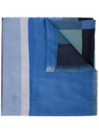 Stella Mccartney Tonal Colour Block Scarf - Blue