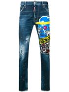 Dsquared2 Mid Rise Skinny Jeans - Blue