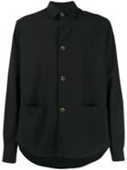 Société Anonyme Long-sleeved Elongated-back Shirt - Black