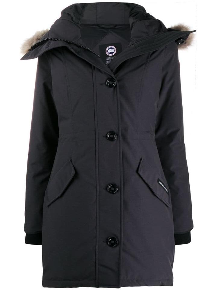 Canada Goose Rossclair Fur Trim Parka - Blue