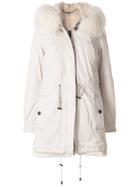 Alessandra Chamonix Parka Coat With Removable Trim - Nude & Neutrals