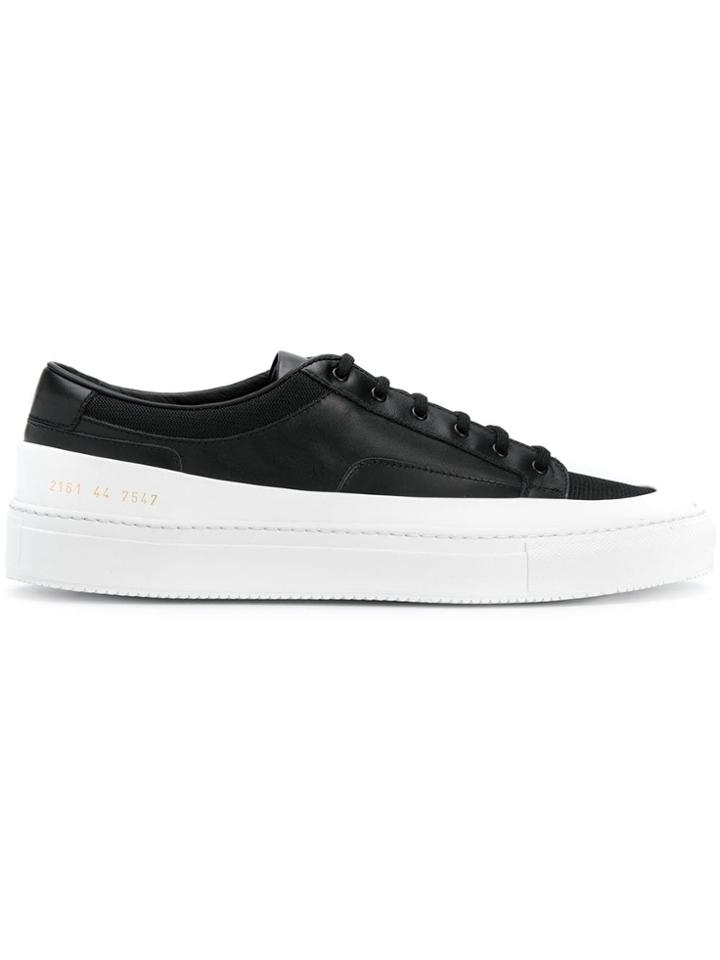 Common Projects Elevated Sole Low Top Sneakers - Black