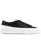 Common Projects Elevated Sole Low Top Sneakers - Black