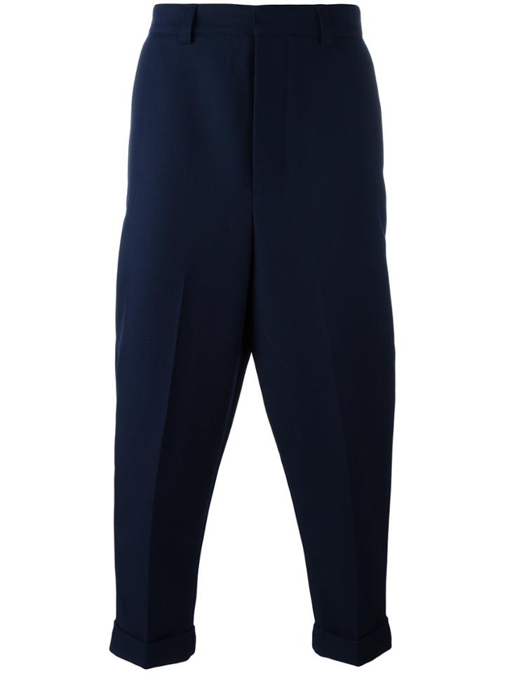 Ami Alexandre Mattiussi Oversized Carrot Fit Trousers - Blue