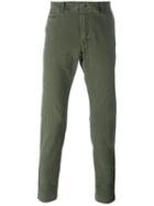 Jacob Cohen 'bobby' Slim-fit Chinos, Men's, Size: 36, Green, Cotton/spandex/elastane