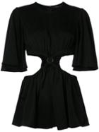 Ellery Cut-out Detail Top, Women's, Size: 10, Black, Acetate/polyester