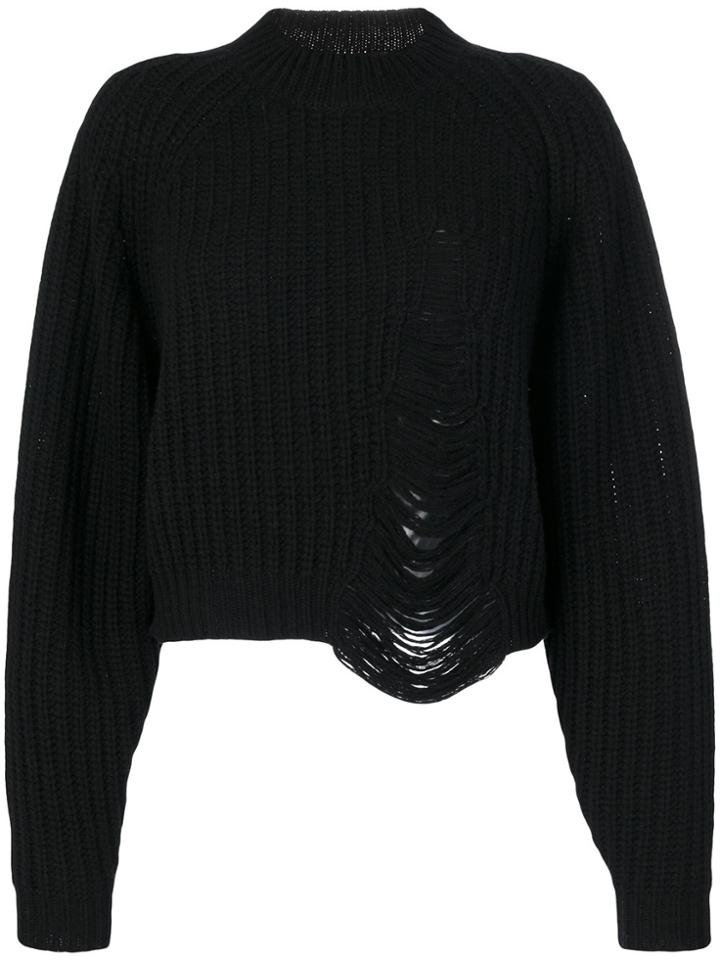 Designers Remix Molly Ripped Sweater - Black
