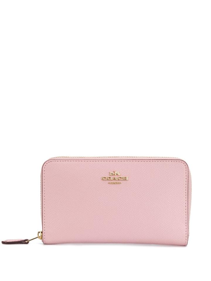 Coach All-around Zip Wallet - Pink