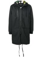 Letasca Graffiti Interior Coat - Black