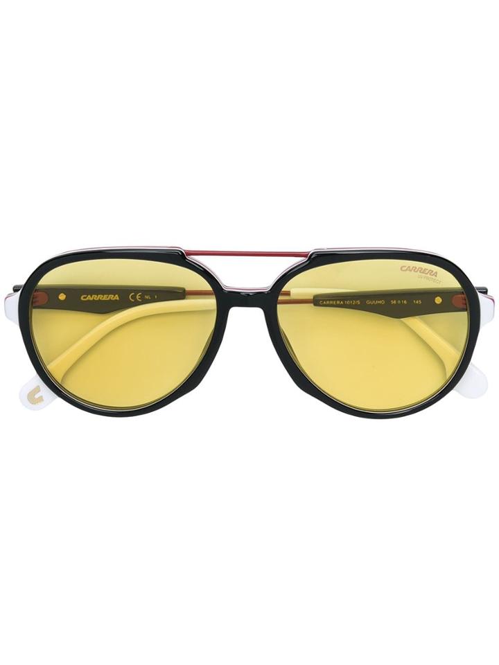 Carrera Aviator Shaped Sunglasses - Black