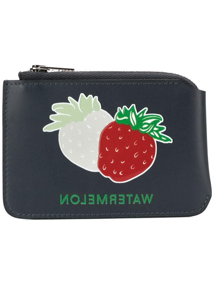 Acne Studios Garnet Stickers Coin Pouch - Blue