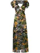 For Love And Lemons - Floral Maxi Dress - Women - Silk/nylon/spandex/elastane/viscose - Xs, Silk/nylon/spandex/elastane/viscose