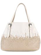 Bottega Veneta Bicolour Interlaced Tote - Neutrals