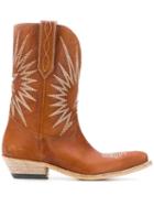 Golden Goose Wish Star Cowboy Boots - Brown