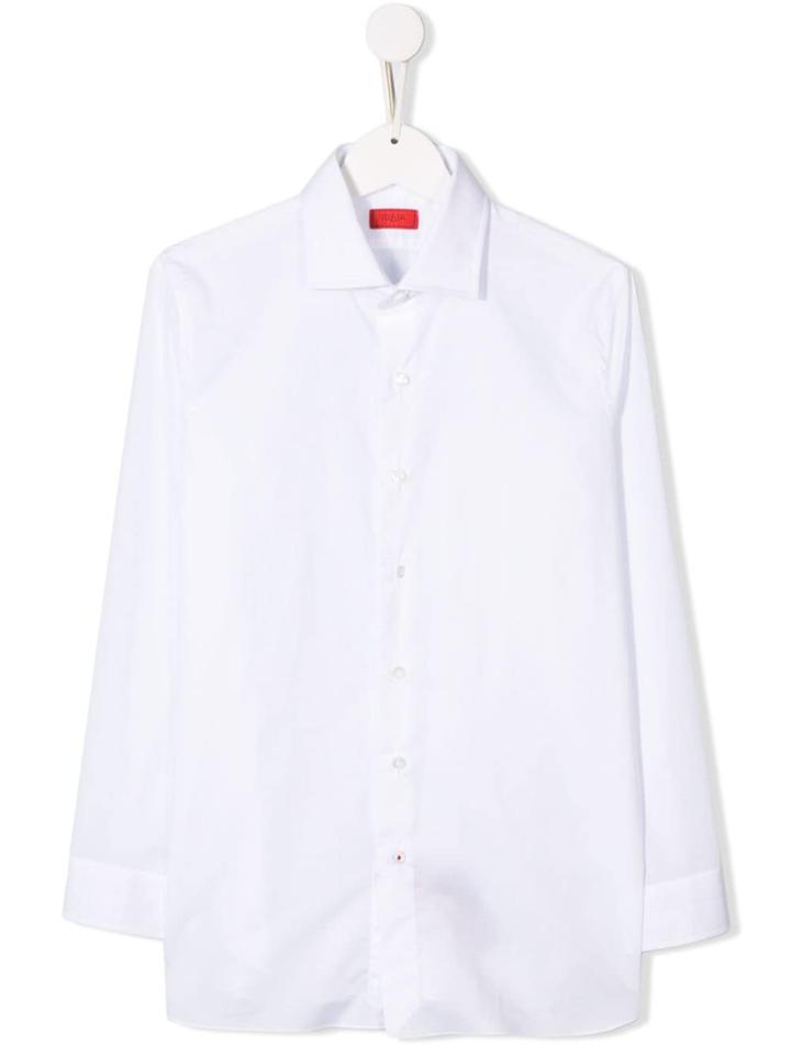 Isaia Kids Teen Classic Formal Shirt - White