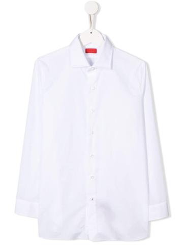 Isaia Kids Teen Classic Formal Shirt - White