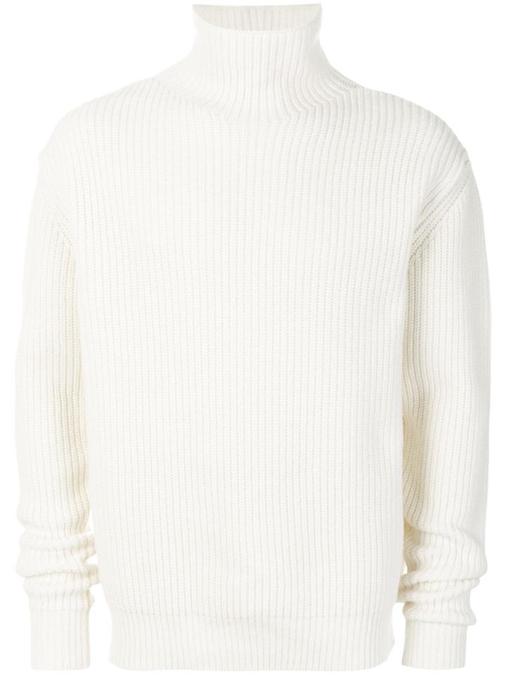 Paura Turtleneck Jumper - White