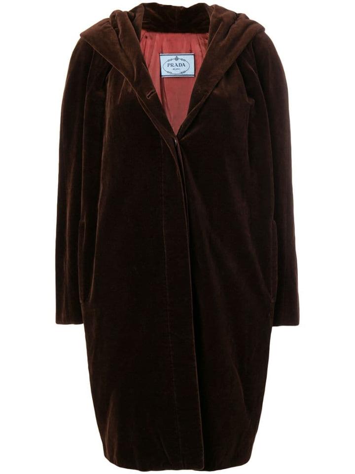 Prada Pre-owned Concealed Fastening Coat - Brown