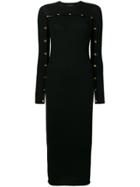 Versace Button Stud Jumper Dress - Black