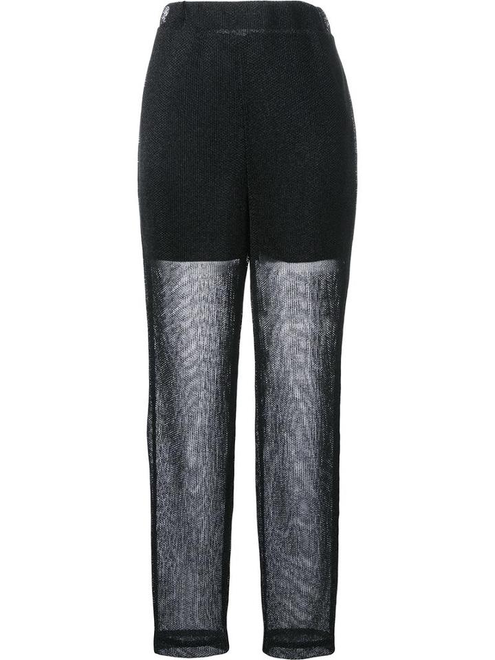 Dalood Cropped Tapered Trousers, Women's, Size: 38, Black, Polyester