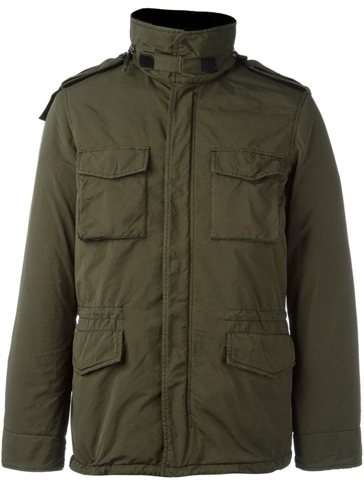 Aspesi Pocketed Military Jacket, Men's, Size: Medium, Green, Polyester/polyamide