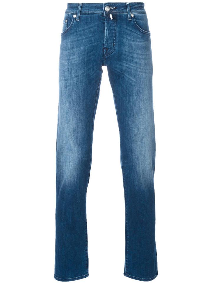 Jacob Cohen Slim-fit Jeans, Size: 33, Blue, Cotton/polyester/spandex/elastane
