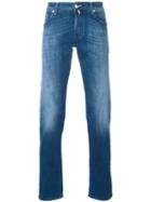 Jacob Cohen Slim-fit Jeans, Size: 33, Blue, Cotton/polyester/spandex/elastane
