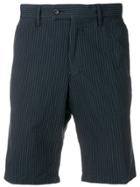Aspesi Striped Tailored Chino Shorts - Blue
