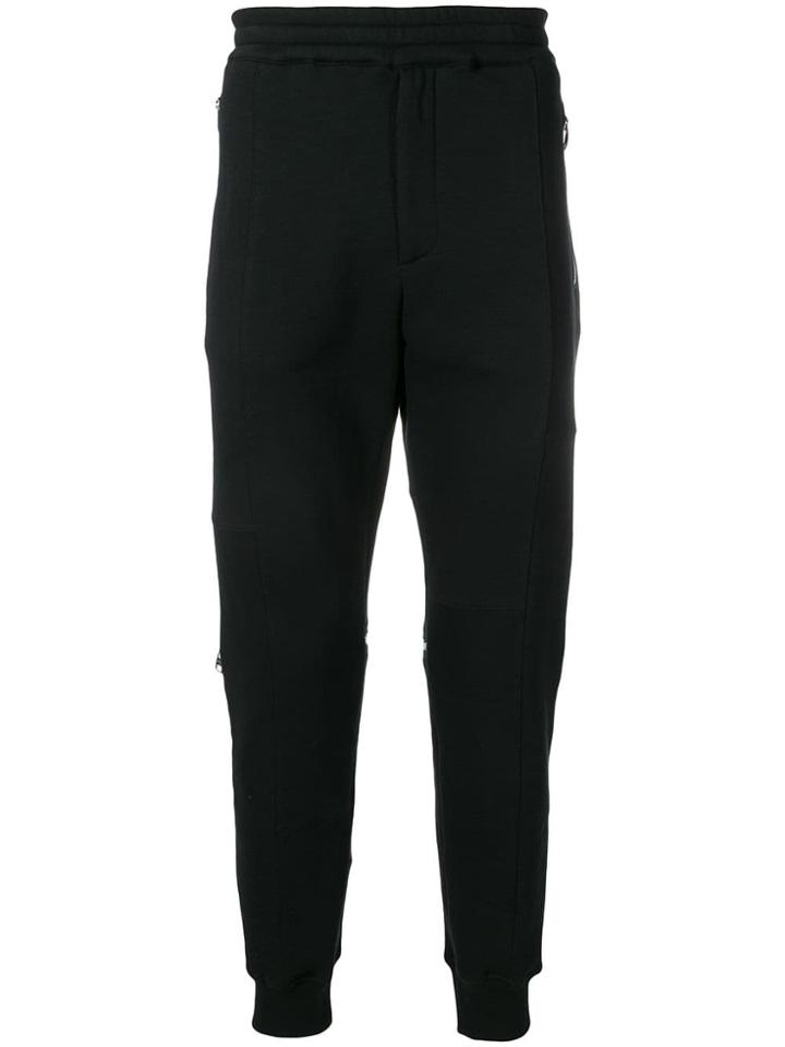 Alexander Mcqueen Zip Detail Track Trousers - Black