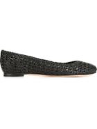 Alexander Mcqueen Woven Ballerinas