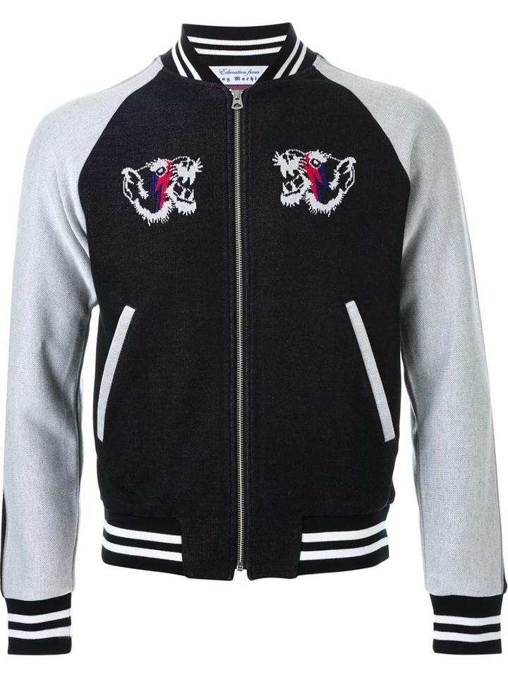 Education From Youngmachines Panelled Bomber Jacket