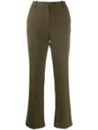 Aspesi Low-waist Flared Trousers - Brown