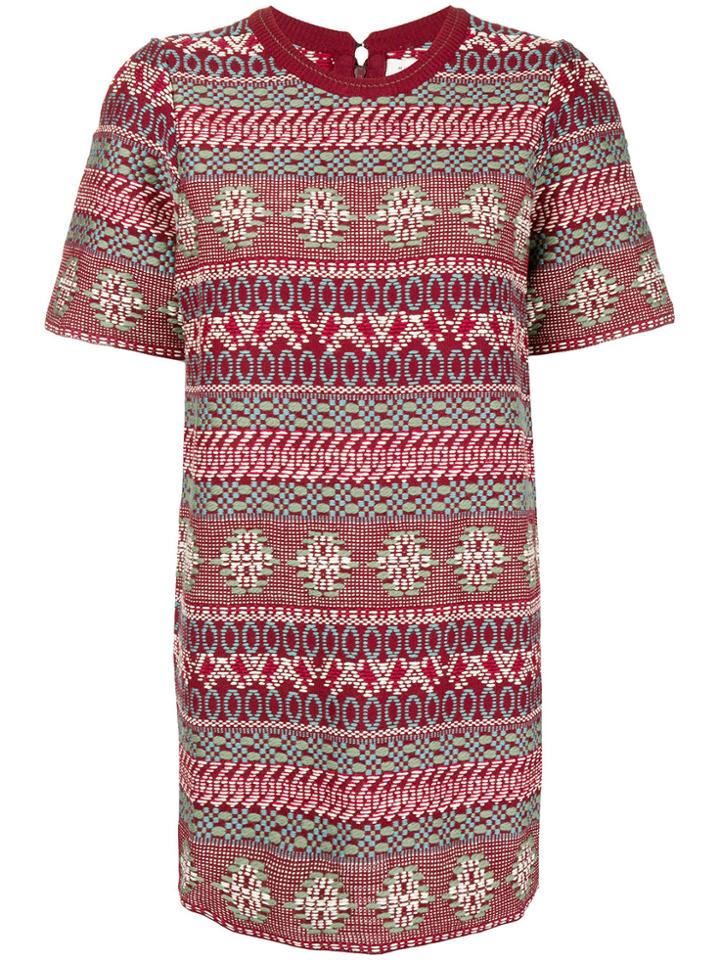Miahatami Jacquard T-shirt Dress - Red