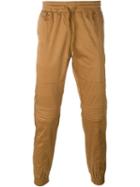 Stampd Elasticated Waistband Trousers, Men's, Size: Small, Brown, Cotton/spandex/elastane