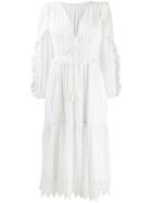 Ulla Johnson Tassel Detail Ruffle Dress - White