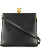 Hermès Vintage Hermes Logo Shoulder Bag - Black