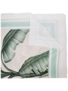 Johanna Ortiz Leaf Print Scarf - Neutrals