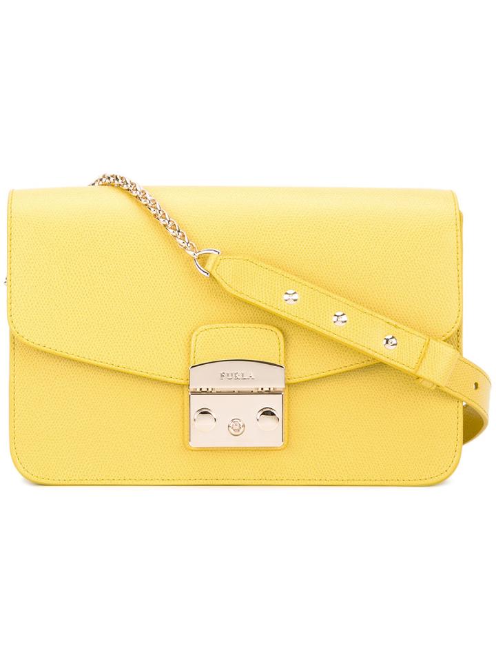 Furla 'zaferano' Shoulder Bag, Women's, Yellow/orange, Leather