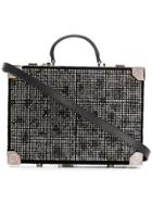 Philipp Plein Maculate Crystal Embellished Box Bag - Black