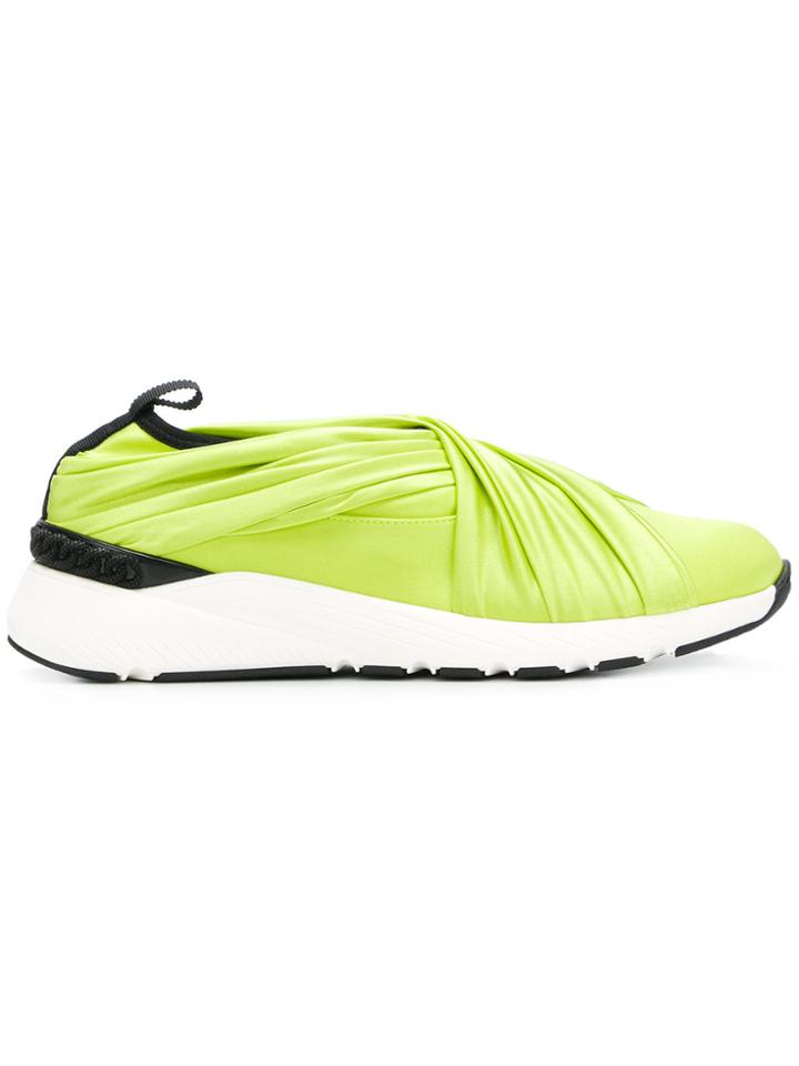 Casadei Draped Front Sneakers - Green
