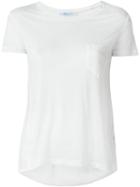 Blumarine Embroidered Lace Panel T-shirt, Women's, Size: 42, White, Silk/cotton/viscose