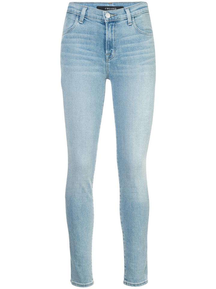 J Brand Mid Rise Skinny Jeans - Blue