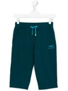 Aston Martin Kids - Track Shorts - Kids - Cotton/spandex/elastane - 16 Yrs, Blue