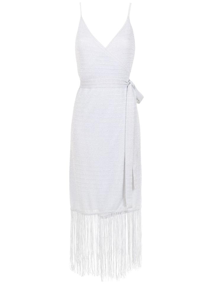Cecilia Prado Branca Knitted Dress - Silver