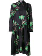 Vivetta Floral Print Shirt Dress - Black