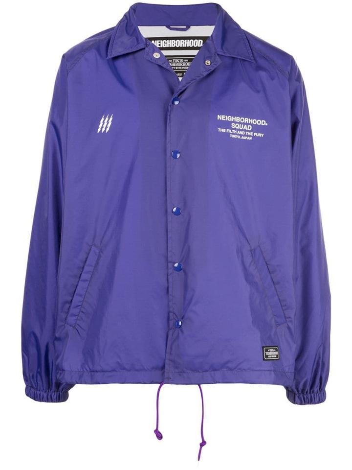 Neighborhood Press Stud Lightweight Jacket - Purple