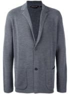 Michael Michael Kors Patch Pocket Cardigan, Men's, Size: Medium, Grey, Merino
