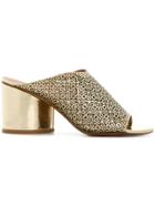 Robert Clergerie Cara Mules - Metallic